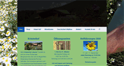Desktop Screenshot of kraeuterhof.it